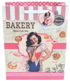 Geschenktragetasche Baking Lady S010-AT15052 33x26x11cm