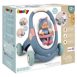 Smoby Little Smoby 3-in-1 Puppenwagen mehrfarbig Blau