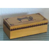 Holzprodukte Nähkästchen Nähkästchen Nähkasten Nähkorb Nähkiste Elegant Holz 26 cm x 9 cm x 12 cm