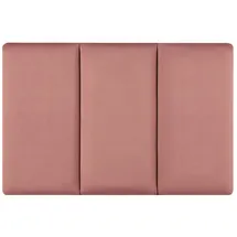 neu.haus [neu.haus] - Wandkissenset Carpino 3-tlg. Samt 60x30 cm Rosa
