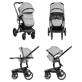 KIKKABOO Irene 3 in 1 Grau/Schwarz