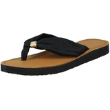 Tommy Hilfiger Zehentrenner Elevated Beach Sandal Sommerschuh, Bequemschuh, Flats, Schlappen mit TH-Schmuckelement, blau