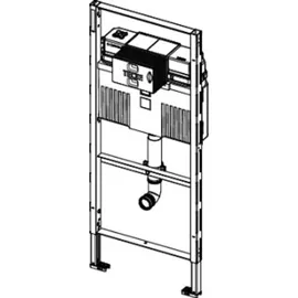 TECE TECEprofil WC-Modul mit Uni-Spülkästen, für Kinder-Stand-WC, Bauhöhe 1120 mm, Spülkasten, Betätigung vorn/oben