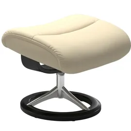 Stressless Stressless® Fußhocker »View« mit Signature Base,Gestell Schwarz beige