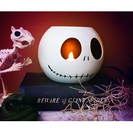 Ukonic Nightmare Before Christmas LED Kerze Jack Skellington 10 cm - Weiß