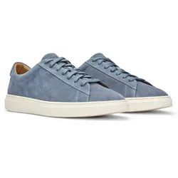 BOSS Herren Sneaker - Kieran Tenn sd, Halbschuh, Veloursleder, Logo Blau EUR 44