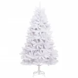 vidaXL Künstlicher Weihnachtsbaum Klappbar mit Ständer Weiß 180 cm