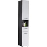 trendteam Bad-Hochschrank LineSkinBD Weiß 30 cm