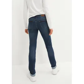 bonprix Straight-Jeans Regular Fit, mit Aufschlag, im Five-Pocket-Style blau 46