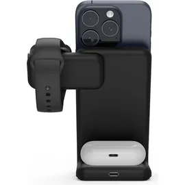 Crong Crong, 3-in-1 Qi Ladegerät iPhone/Watch/AirPods MagSpot, Schwarz - Schwarz
