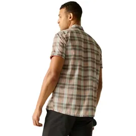 Regatta Anti-insect Travel Light Kurzarmhemd - Stone White Check - 3XL