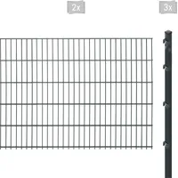 Arvotec Doppelstabmattenzaun »ESSENTIAL 103 zum Einbetonieren«, Zaunhöhe 103 cm, Zaunlänge 2 - 60 m 95906962-0 anthrazit H/L: 103 cm x 4 m