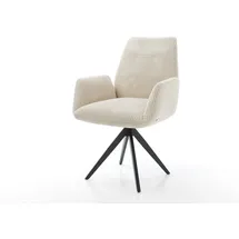 DeLife Polsterstuhl Zoa-Flex Cord Beige schwarz