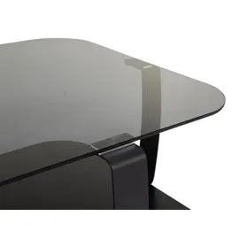 Harper Schwarz Glas 75 x 40 x 75 cm