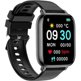 SHLWYG H9 Smartwatch für Damen und Herren, modische Smartwatch, Bluetooth-Calling-Smart-Armband, Fitnessuhr mit Herzfrequenzmessung/Schrittzähler/Schlafmonitor, Sport-Fitness-Smartwatch