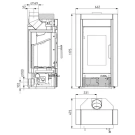 Haas + Sohn Hasvik Quarzit Grau/Korpus Perl-Anthrazit