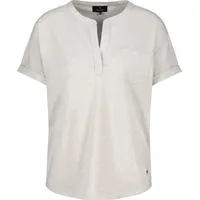 Monari T-Shirt mit Brusttasche und Ziersteinbesatz, Offwhite, 46
