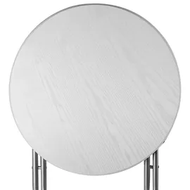CASARIA Bistrotisch Ø 60 x 110 cm Weiß/Grau