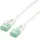 roline recycled material ROLINE RM UTP DataCenter Patchkabel Cat.6A (Class EA), slim, weiß, 0,3 m