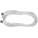 Axing SAK 991-00 hochgeschirmt SAT-Anschlusskabel, Quickfix-F-Stecker, 10,0 m weiß