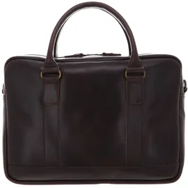 Buckle & Seam Leder Business Briefcase Everett Braun / Blau Koffer24