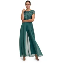 Vera Mont Damen Jumpsuit kurzarm 48, Dark Emerald - 48W