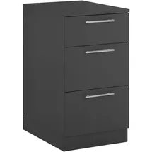 XXXLutz Xxxl Mehrzweckschrank, Anthrazit, Metall, 3 Schubladen, 50x93x68 cm, Made in EU, erweiterbar, stehend, Waschküche, Mehrzweckschränke