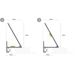 Design Minileiste Alu SLED16x5