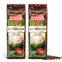 HEARTS Cappuccino Irish Cream 2 x 1kg Instant löslicher Kaffee Probierpack