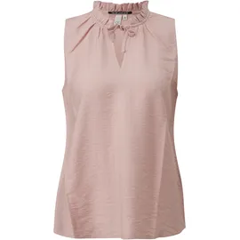 QS Blusentop mit Rüschenkragen Rosa 40