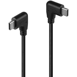 Lindy 32009 USB 2.0 Typ C Kabel, 2 x 90° gewinkelt