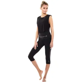 Winshape Damen Light and Soft Cropped Top AET115LS Yoga-Shirt, schwarz, XS