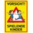 König Werbeanlagen Schild Vorsicht! Spielende Kinder 30 x 42 cm Gelb
