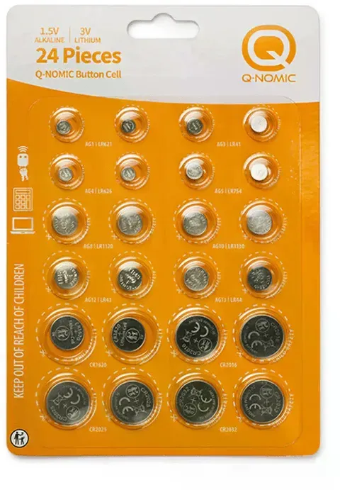 Q-Nomic Knopfzellen Multipack (24 Stück)