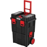 Kistenberg Werkzeugtrolley 2 in 1 rot|schwarz 45 x 36 x 64 cm