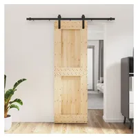 VidaXL Schiebetür mit Beschlag 70x210 cm Massivholz Kiefer