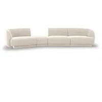 Micadoni Sofa Miley, modular 4-Sitzer beige
