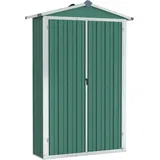 vidaXL Gerätehaus Ohne Boden Geräteschuppen Gartenhaus Geräteschrank Gartenschrank Schuppen Garten Grün 116x45x175cm Verzinkter Stahl