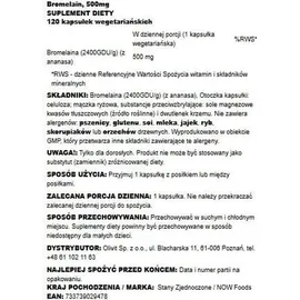 NOW Foods Bromelain 500 mg Kapseln 120 St.