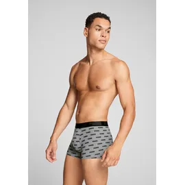 Puma Everyday Logo Print Boxershorts grau/schwarz L 2er Pack