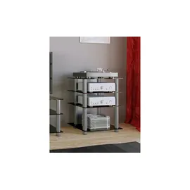 VCM Regal - silber ¦ Maße: cm B. 59 H. 70 T. 48.0