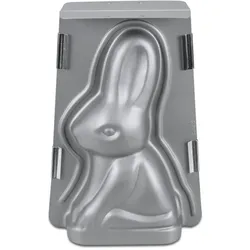 Städter Osterhase 18 x 26 x 8 cm Silber 3D-Backform