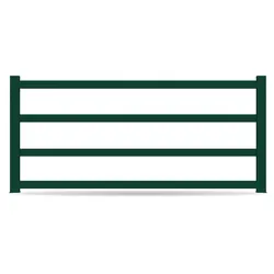 Zaun, Aluminium, Moosgrün RAL 6005, Modell Hamburg, flexible Befestigungssysteme, Zaunelement individuell konfigurierbar