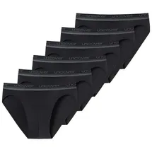 SCHIESSER Rio-Slip Uncover schwarz M 6er Pack