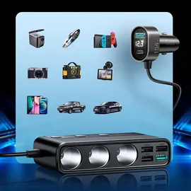 Joyroom Autoladegerät 154W 9in1 USB-A/USB-C Schwarz