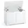 Mondeer Schuhbank 72 x 36 x 48 cm mit Schubladen weiß / weiß