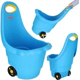 Creative Corner Kinder-Multifunktionsbehälter auf Rädern Behälter auf Trolley daisy blau - Blau