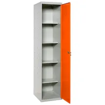 Proregal Putzmittelschrank AMEGO 180 x 40 x 40 cm Orange-Grau