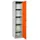Proregal Putzmittelschrank AMEGO 180 x 40 x 40 cm Orange-Grau
