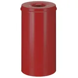 POV Abfallsysteme Sicherheitspapierkorb, selbstlöschend, Stahl, 50 Liter, rot